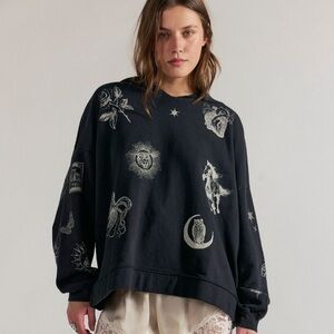 NWT. Free People Ragabond Folklore Hoodie XL